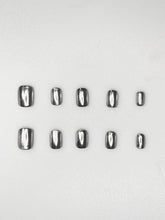 Plain chrome press on nails
