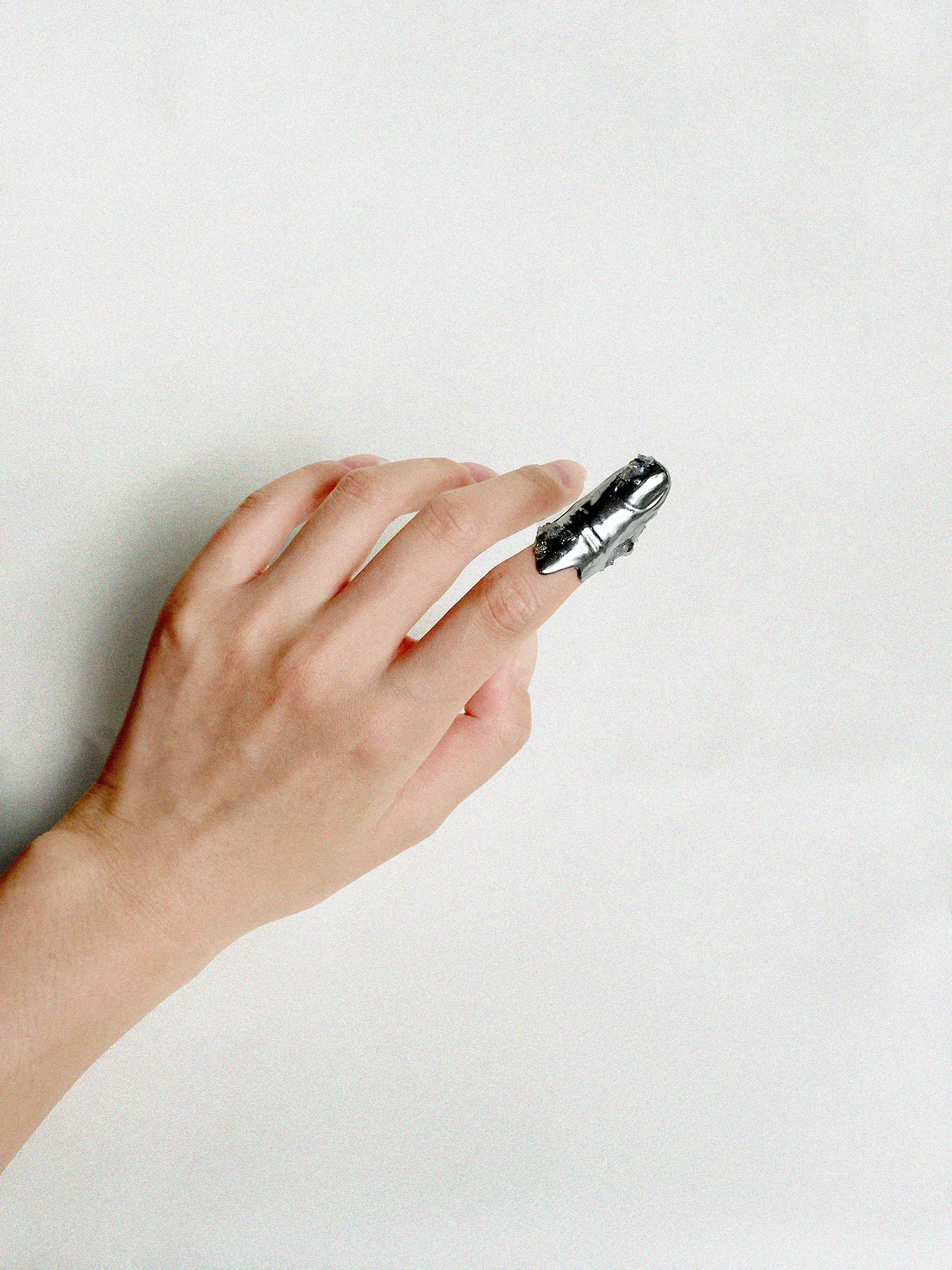 Index and ring finger