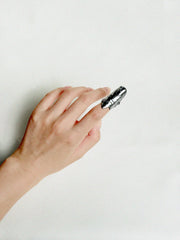 Index and ring finger